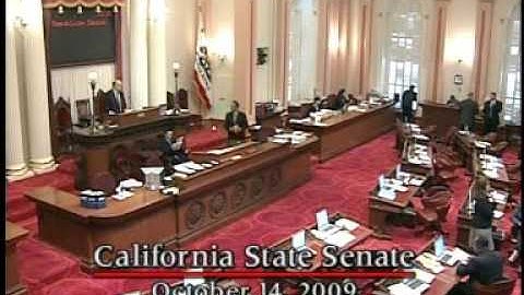 Senate Floor Session - Part 1 10/14/2009