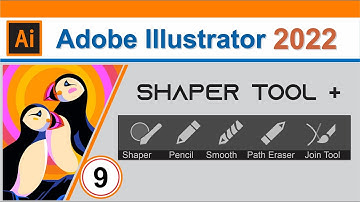 Adobe Illustrator CC 2022 Shaper, Pencil, Smooth, Path, and Join tools Tutorial Part No 9 by, Amjad