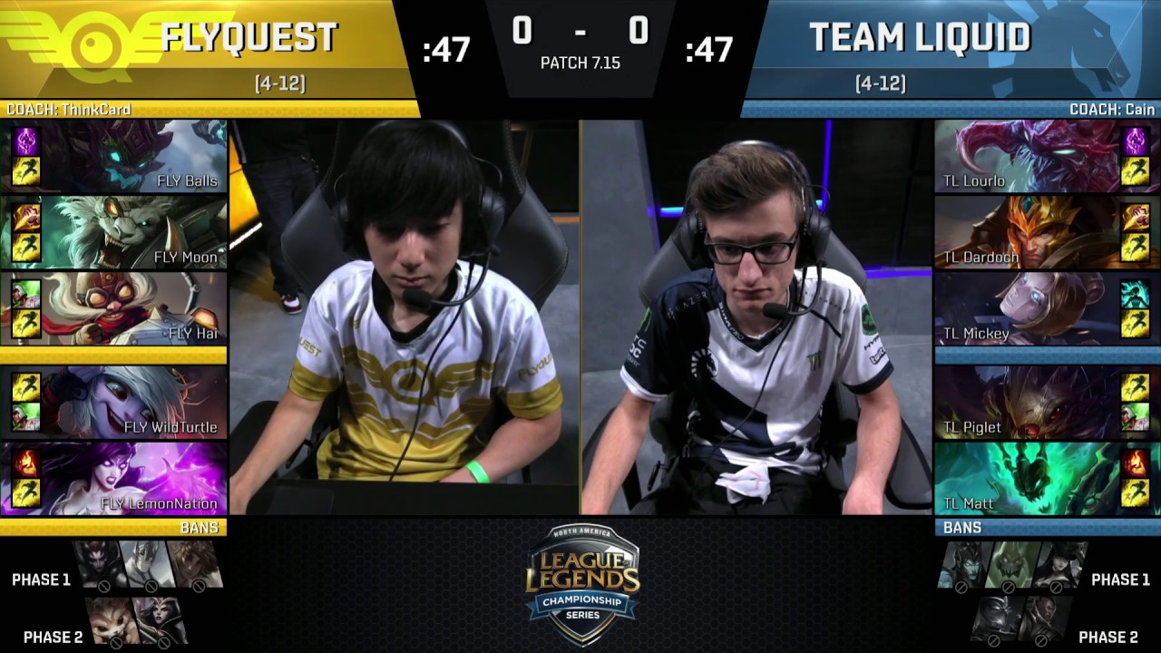 FLY vs TL (LCS NA 2017s Неделя 9) игра 1