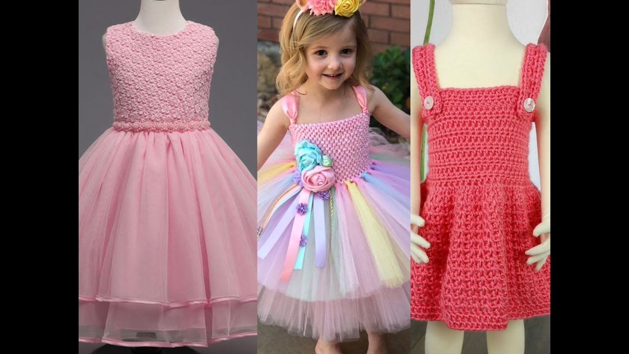 Crochet dresses designs for baby girls / fancy crochet maxi designs