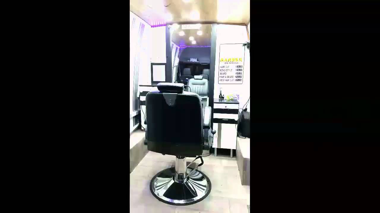 Mobile barber shop first in Sydney barber on wheels YouTube
