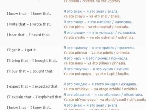 Russian lesson/English lessons how to study Russian  84 (Past tense 4)