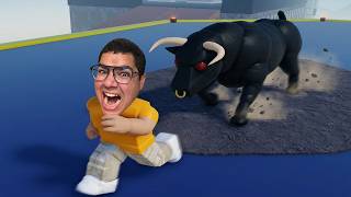 TRY NOT TO GET DEFEATED BY THE ANGRY BULL! (ESCAPE THE BULL) screenshot 1