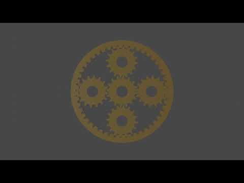 Blender　遊星歯車機構　Gear1Ani0001 0900