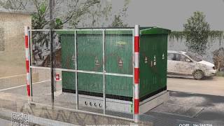 Flying Through Power Line Assets Model And Point Cloud