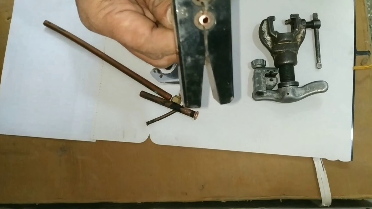 how to cut and flare copper pipe for ac installation