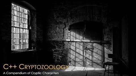 C++ Cryptozoology - A Compendium of Cryptic Characters - Adi Shavit