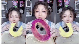 [ ICE] ; purple delicious ice/video effect/mukbang challenge show#iceshow