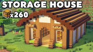 Minecraft Storage House Tutorial (Java/Bedrock)
