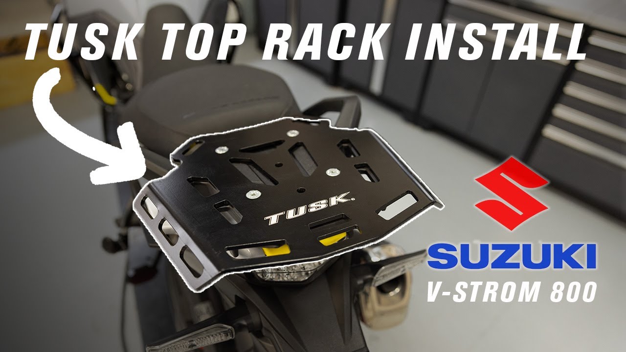 Dr650 Rear Rack Tusk How To Install Tusk Top Rack | Suzuki V-Strom 800 - YouTube