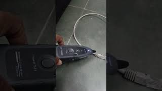 LAN cable testing using digital LAN tester