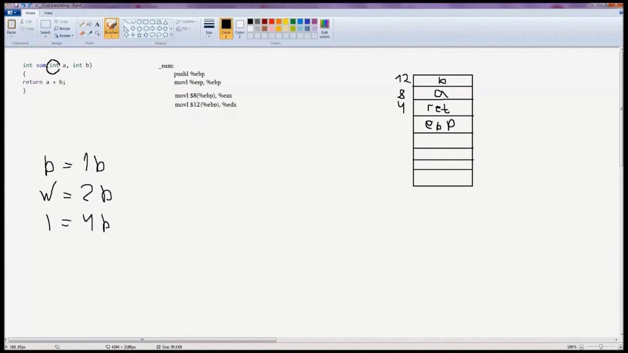 Basic Assembly Code Example - YouTube
