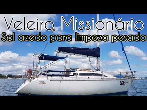 Veleiro Dracma| Limpeza pesada em veleiro sal azedo ou acido oxálico. inox, gel coat, madeira.