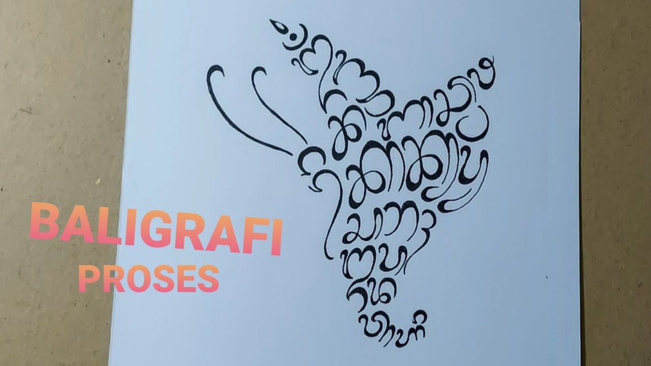 Kaligrafi Aksara Bali  Kaligrafi Aksara Bali