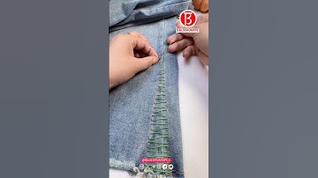 Bell-bottom pants turn into straight-leg pants in seconds, all with one thread