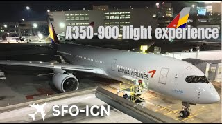 Asiana Airlines A350 from San Francisco to Seoul | BEST Economy Class Product in ASIA?
