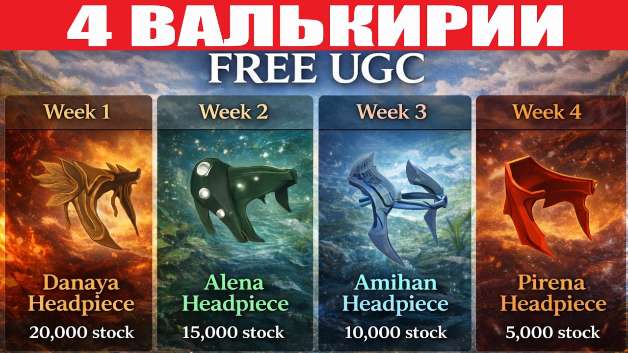 4 ВАЛЬКИРИИ Encantadia - НОВЫЕ БЕСПЛАТНЫЕ ЛИМИТКИ В РОБЛОКС С БОЛЬШИМ ТИРАЖОМ 2026 ГОДА