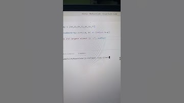 Easy way to find the second largest element from an array | second element in javascript |