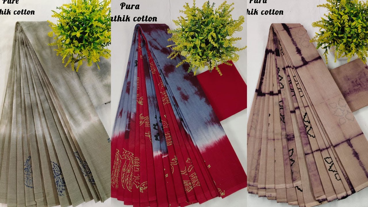 BATIK COTTON SAREES 💥COTTON SAREES💥