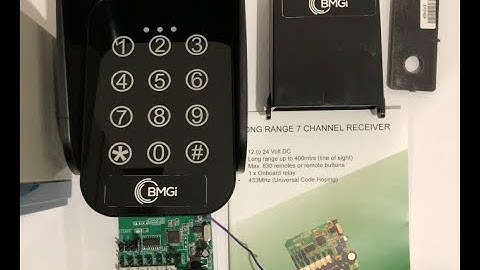 BMGi - Tuning wireless Keypad to Long Range Receiver - Purple Antenna