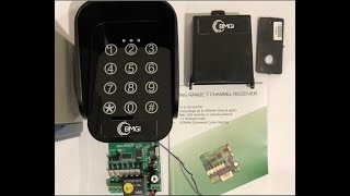 BMGi - Tuning wireless Keypad to Long Range Receiver - Purple Antenna