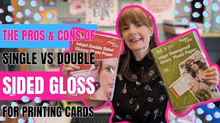 Famous Single VS Double sided Gloss for greetings cards - Does pen ink smudge on gloss card Profile