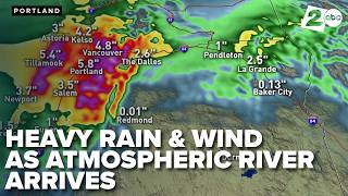 Atmospheric river arrives in the Pacific Northwest, heavy rain and wind expected through Friday