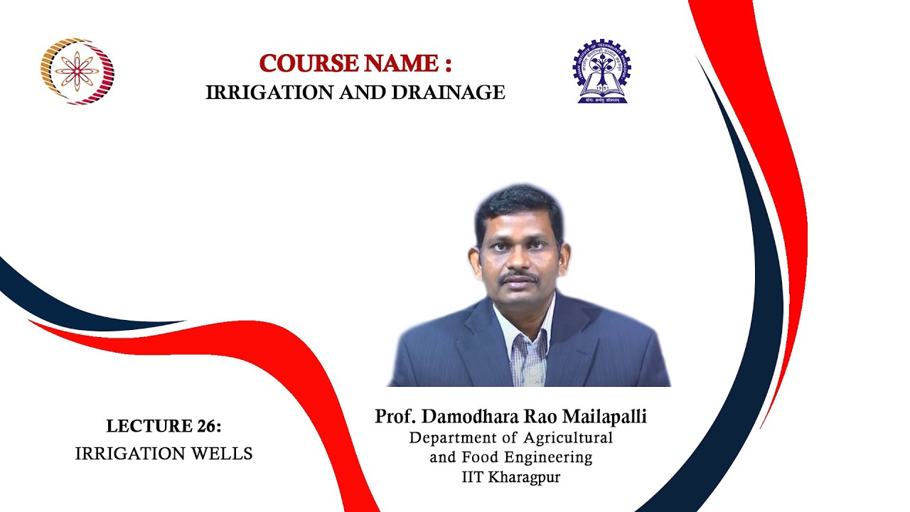 Lecture 26: Irrigation Wells
