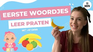 Eerste woordjes en zinnen: thema Eten - Leren praten voor Baby's, Peuters, en Kleuters - Juf Emma