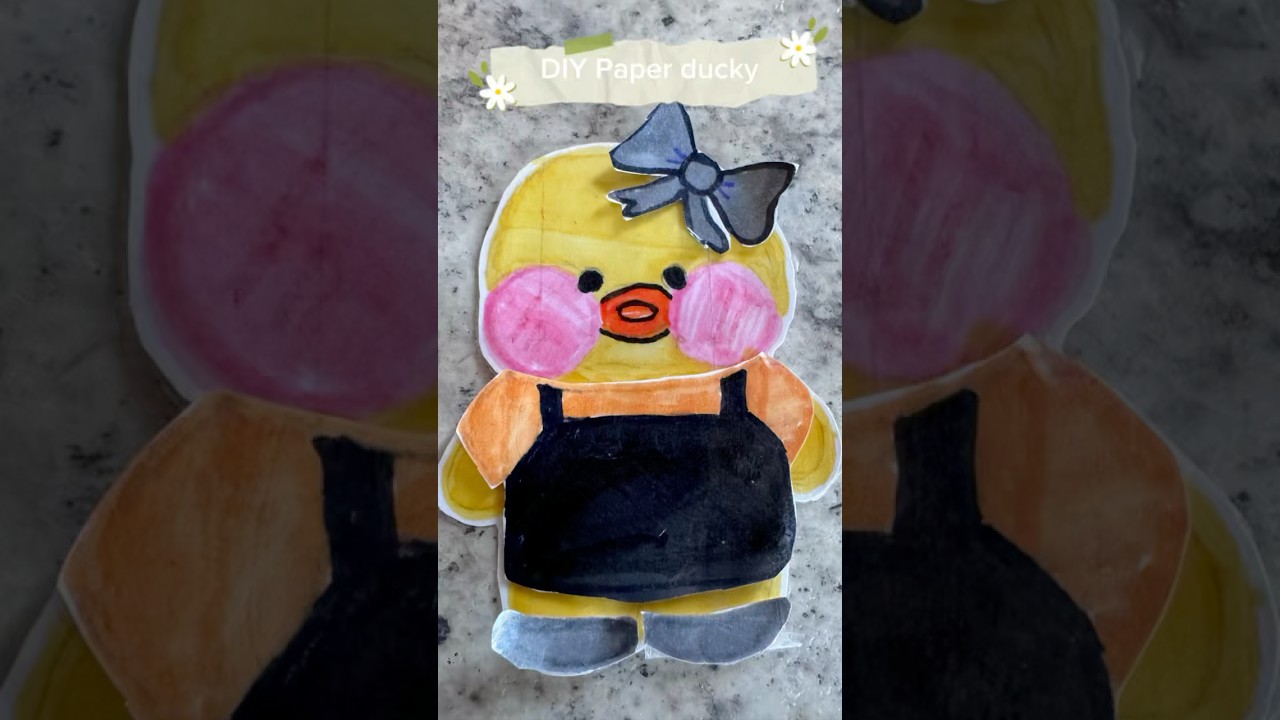 Let’s make a diy paper duck! 