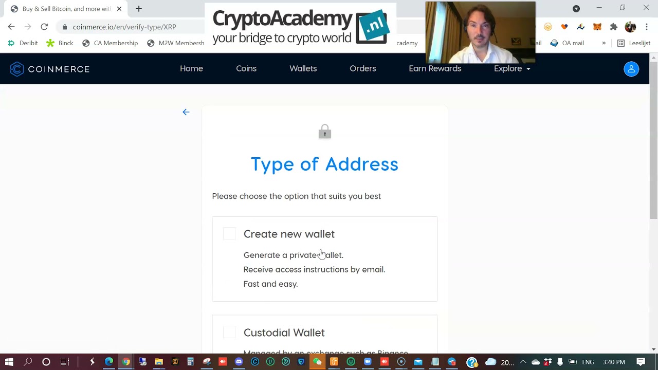 Overboeken Crypto van Coinmerce naar Binance