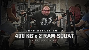 400kg x 2 Raw Squat w/ Commentary | JTSstrength.com