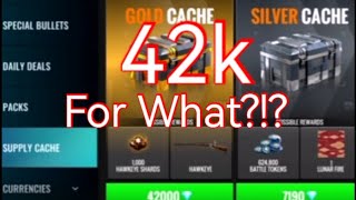 DON'T OPEN Gold Caches before watching THIS! Sniper 3D Assassin Supply Cache rewards screenshot 5