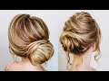 2 hairstyles for middle length hair| Simple textured bun for thin hair  | Textured simple low bun