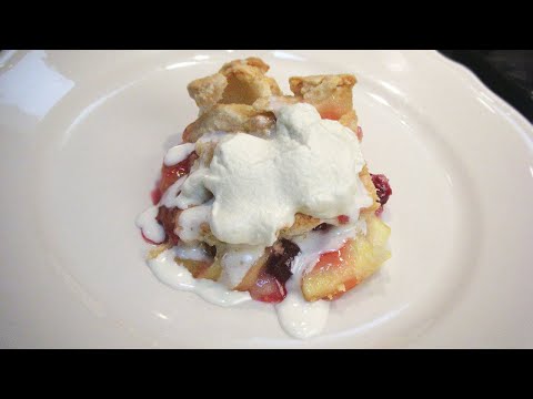 Video: Pere, Apple și Cranberry Cobbler