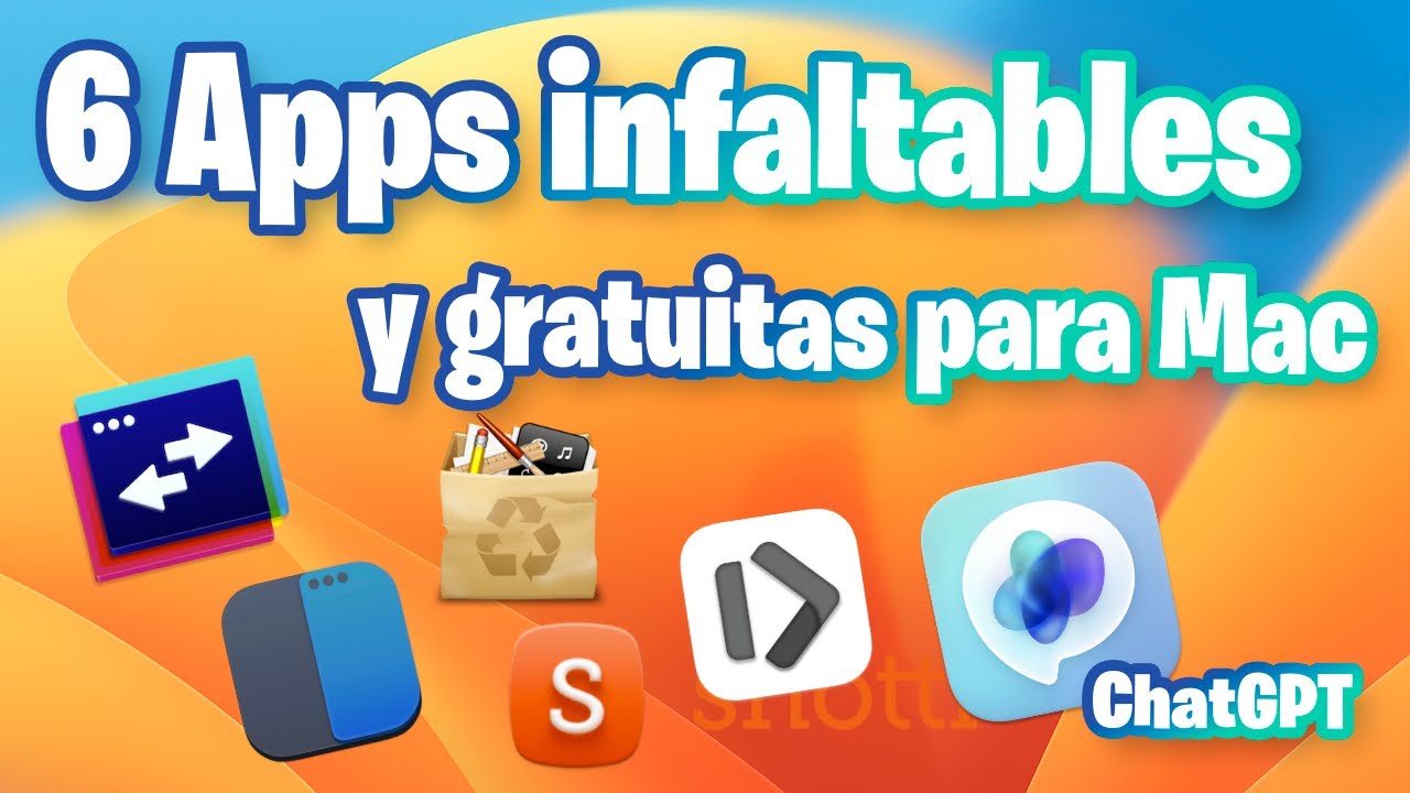 😱 ChatGPT en MAC 😱 | 6 Aplicaciones GRATUITAS infaltables en MAC | 2023