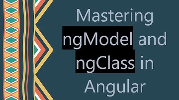 Mastering ngModel and ngClass in Angular