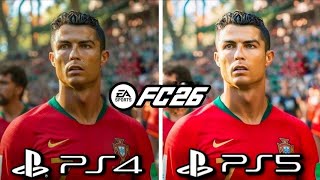 EA Sports FC 26 PS4 vs PS5 Graphics Comparison