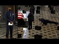 Ruth Bader Ginsburg’s Trainer Does Pushups at Her Casket