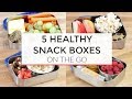 5 Easy Healthy Snack Boxes for On-The-Go