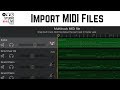 How to import MIDI files in GarageBand iOS (iPad, iPhone)