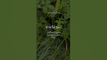 Surah Al-Kahf verse46-47 سورة الكهف الآية 46-47 #arabic #surah #quran #love #foryou #for #foru #duet
