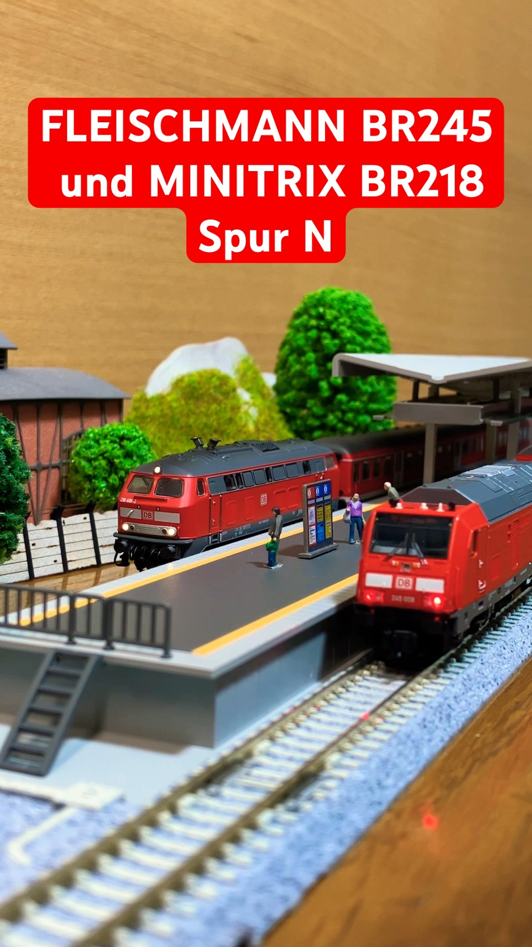 DCC-Sound: FLEISCHMANN BR 245 und MINITRIX BR 218 Spur N