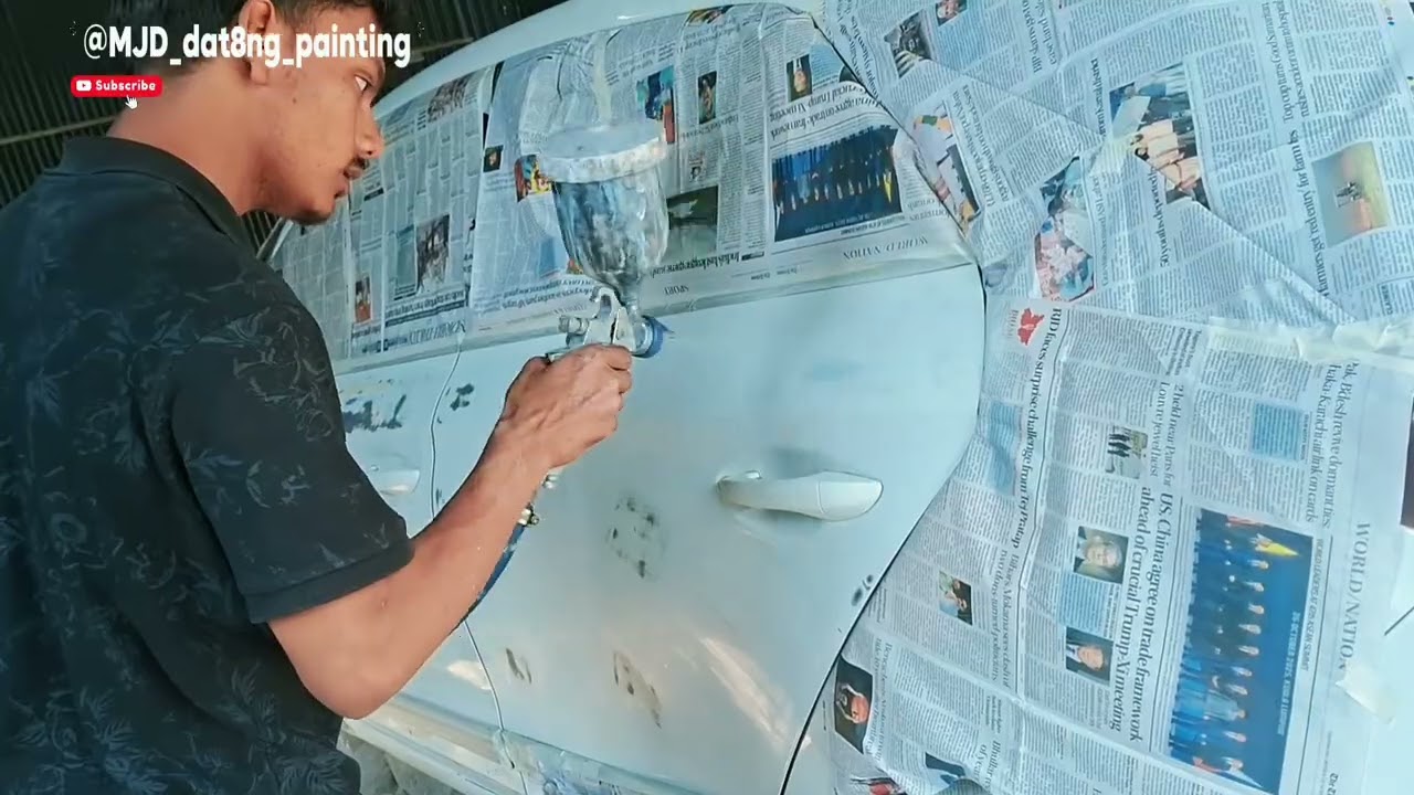 car denting painting full side