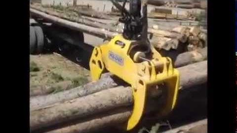 Heiden HC90 Logging Grapple in Use