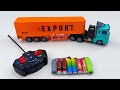 Unboxing city transportation RC trucks,RC Jurassic dinosaurs,RC City transport bus,Ev Rescue bus