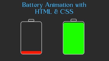 Battery Animation with HTML & CSS #javascript #frontend #animation #loader #loading #loadingscreen
