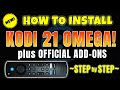 Install  use kodi 21 omega latest stable version on firestick androidgoogletv