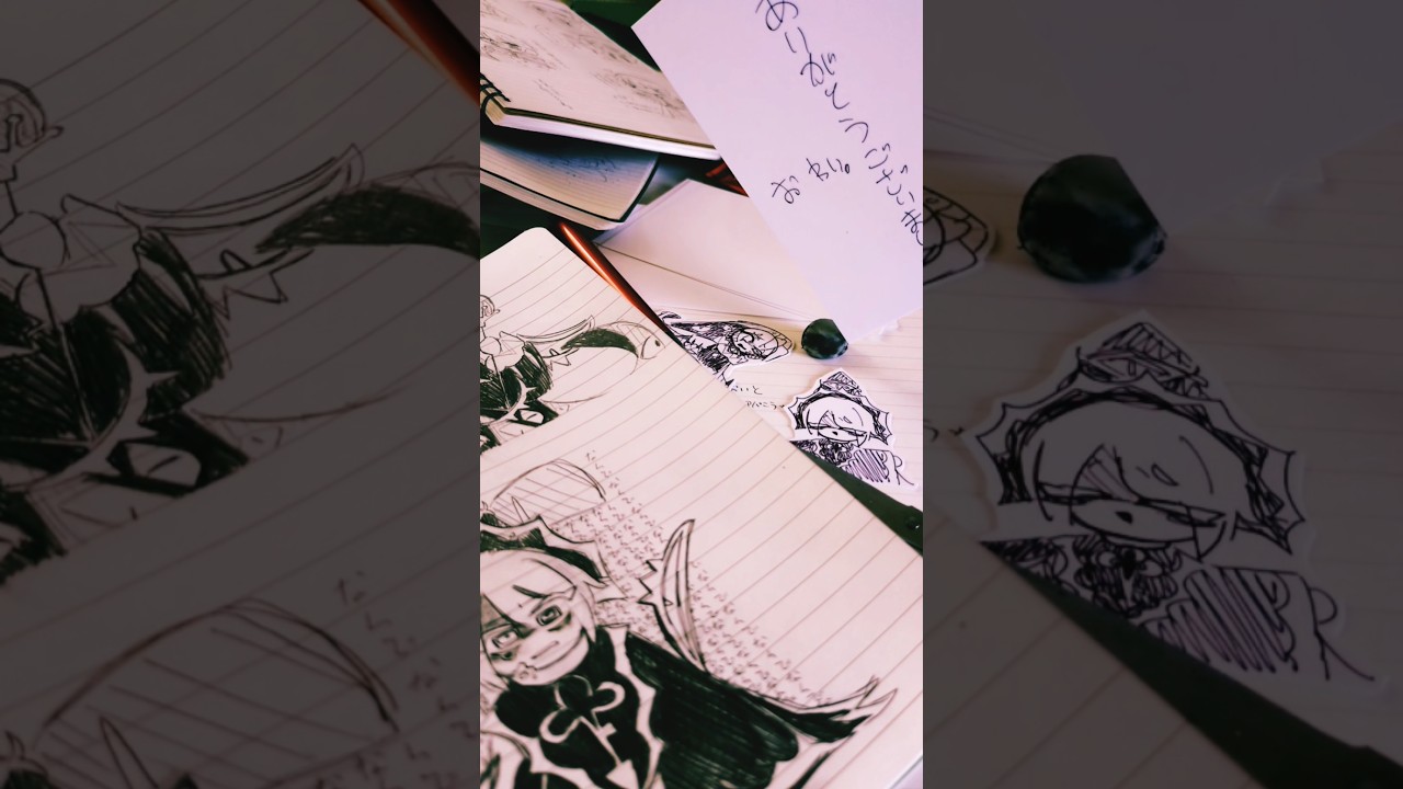 くろうばあないと#クッキーランキングダム #シャドウミルククッキー #ピュアバニラクッキー #くろうばあないと #アナログ絵 #shorts