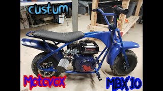 Predator 212cc swapped Motovox MBX10  Mini Bike And Total Rebuild!!